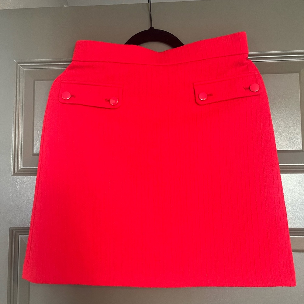 Loft Elastic Waist Red Skirt